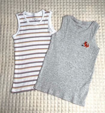Maillots de corps garçon 8 ans, DPAM (lot de 2)