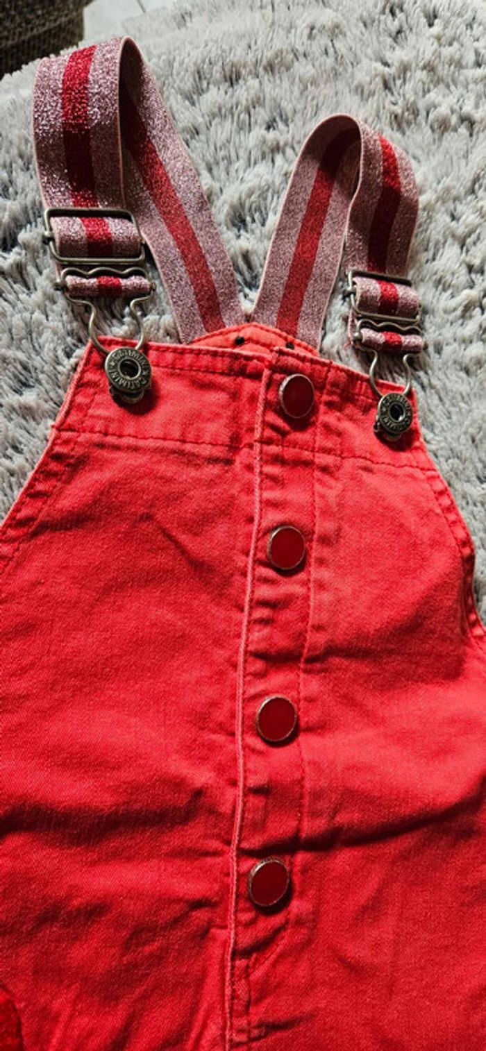 salopette catimini et tee shirt - photo numéro 3