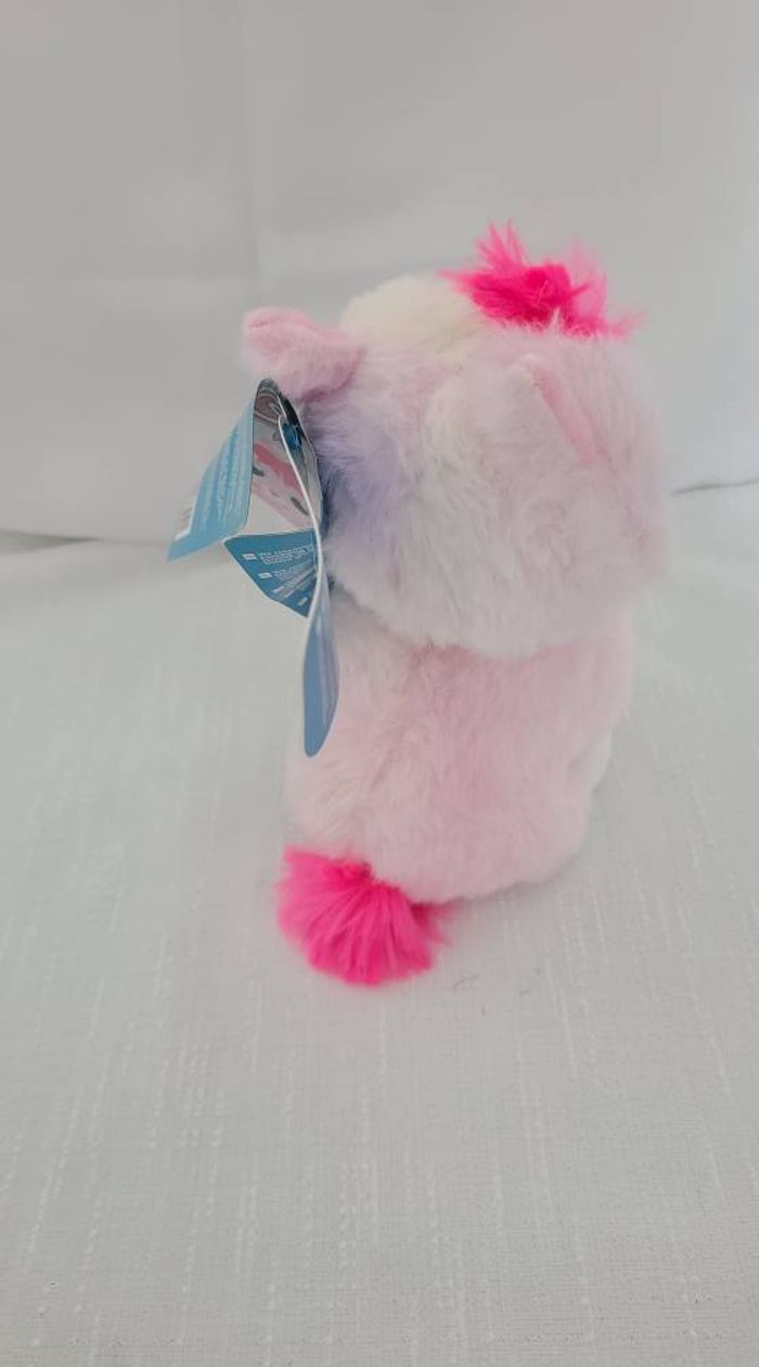Doudou Peluche Lama Rose Gros Yeux - photo numéro 3