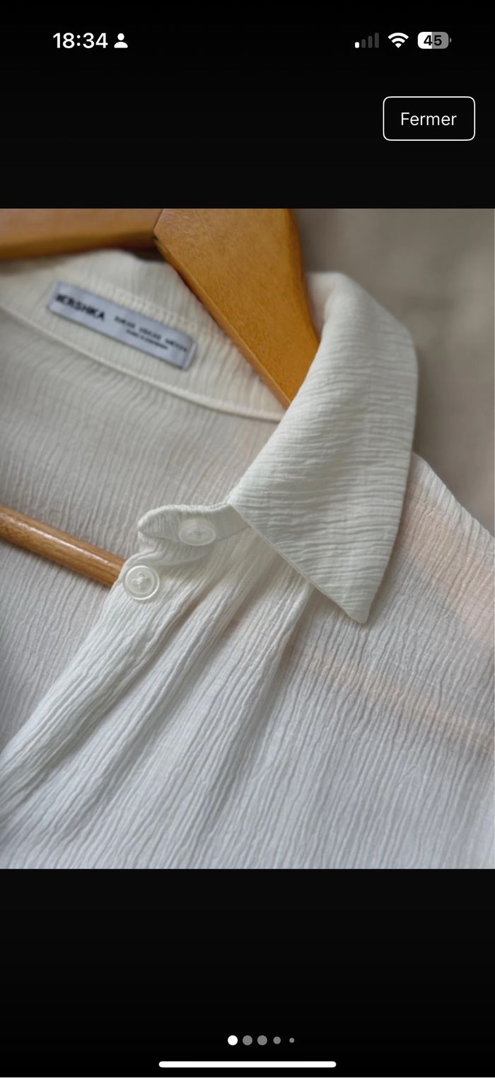 Chemise blanche cintré