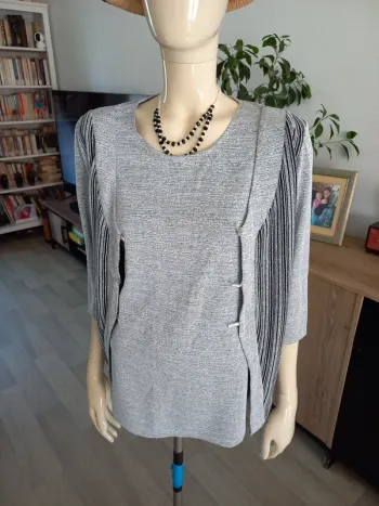 Haut femme gris T.M