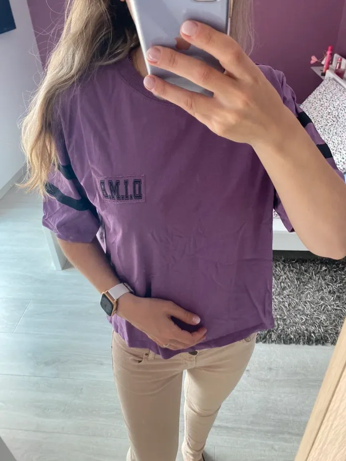 TEE shirt Promod violet - photo numéro 3