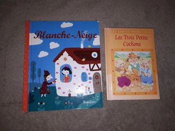 Livres Blanche neige et Les 3 petits cochons