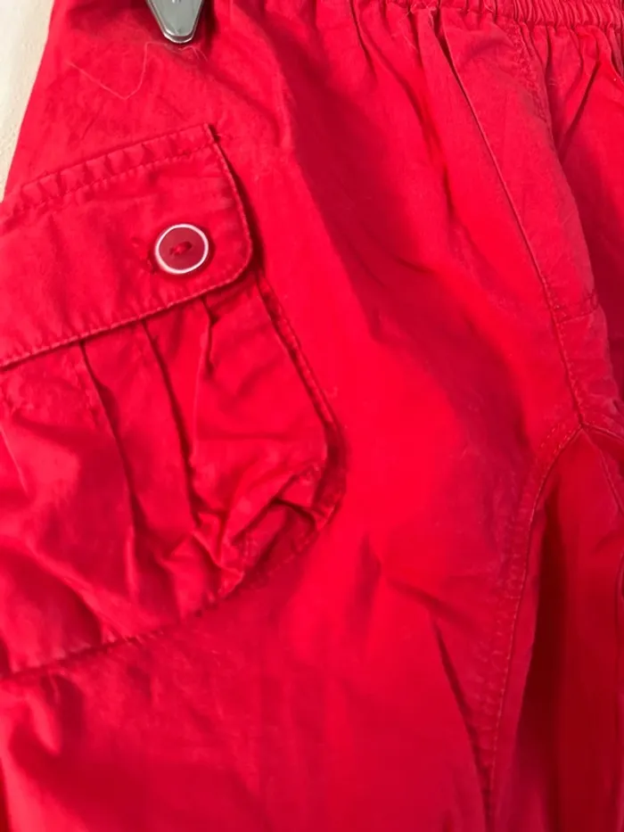 👖pantalon catimini  rouge - bébé fille - 6 mois - 67 cm- bon état - 100% coton - photo numéro 2