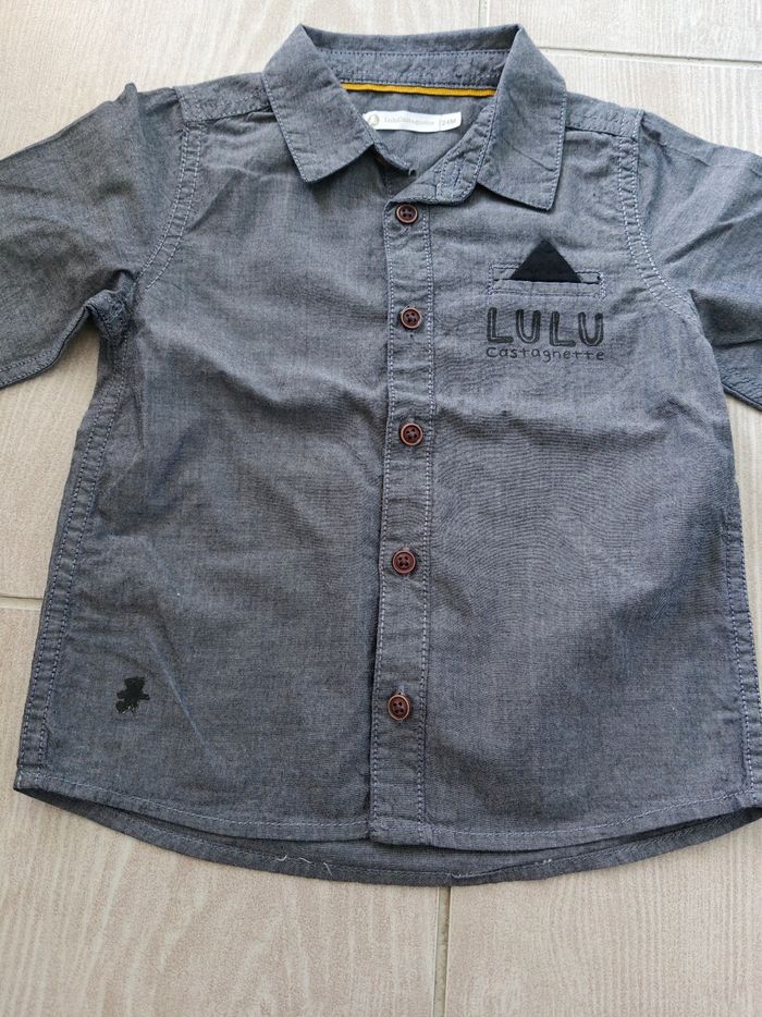 Chemise Lulu castagnette 24 mois tbe - photo numéro 2