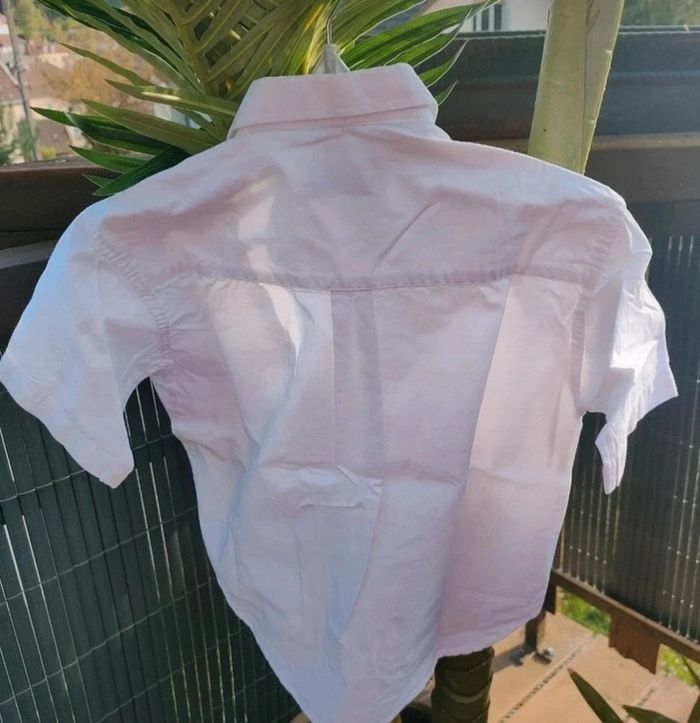 Chemise blanche manches courtes 4 ans - photo numéro 2