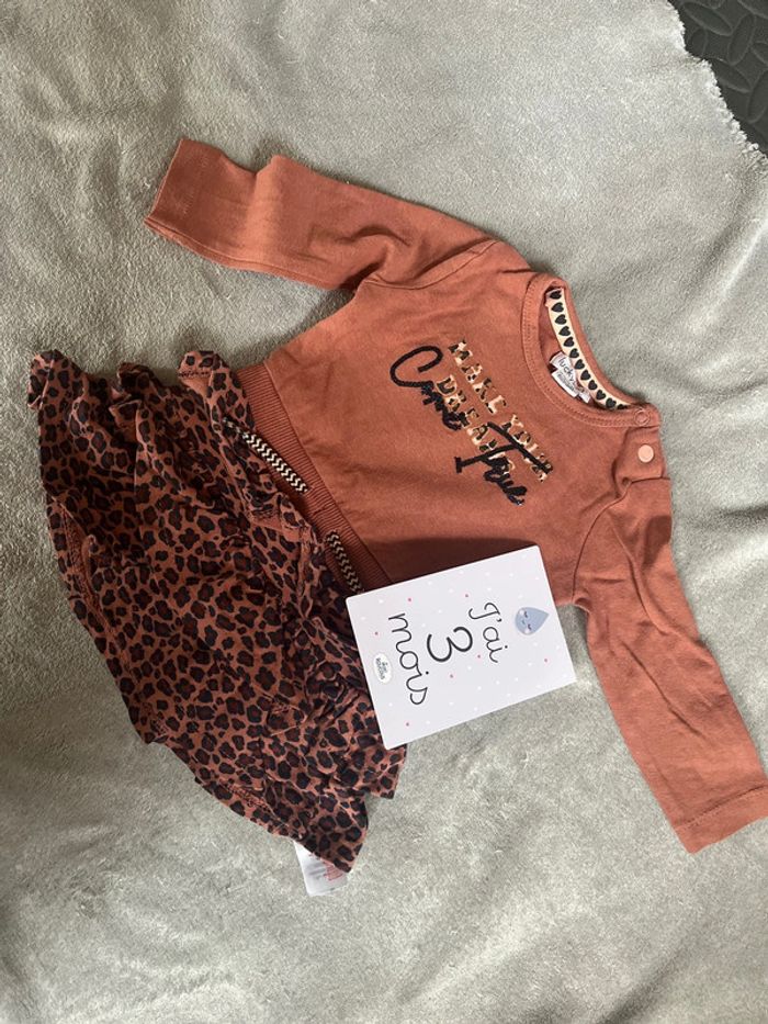 Ensemble robe et bandeau léopard Lucky kid