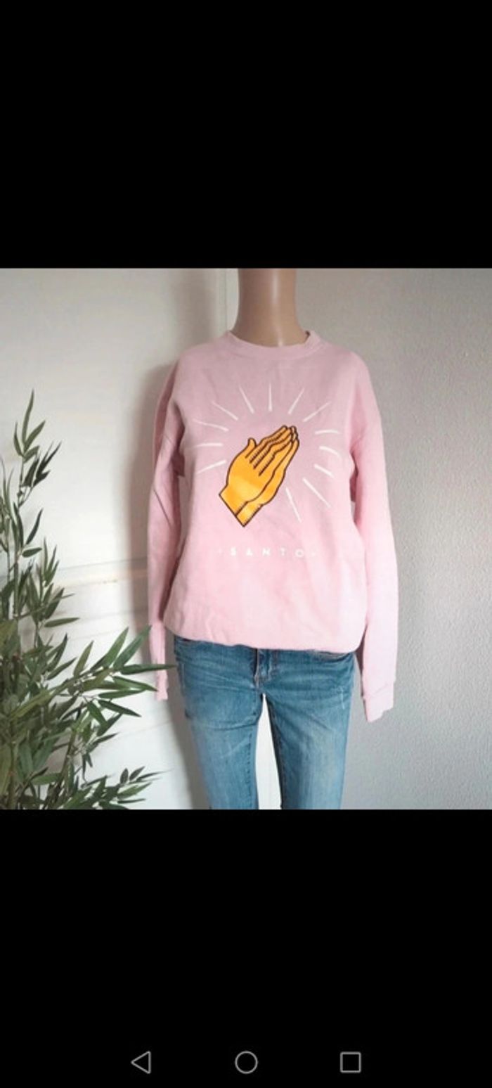 Sweat Santo rose taille xs très bon état