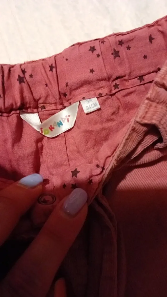 Pantalon velour 3 ans - photo numéro 3