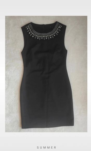 Robe noir Zara trafaluc M chic classe ajustée habillée