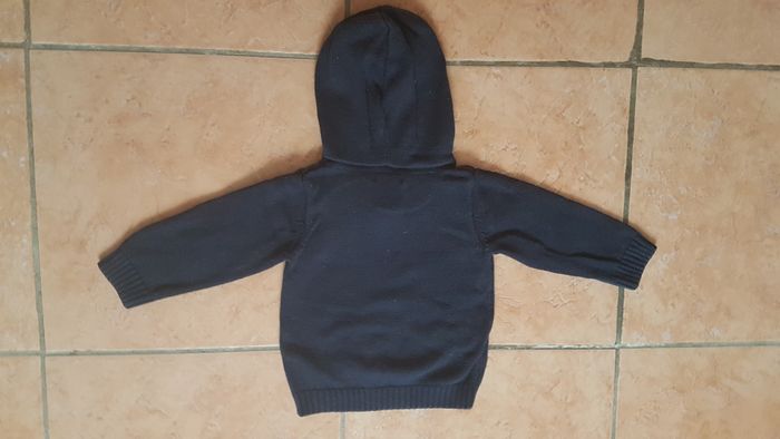 Pull à capuche garçon 12 mois marine G Baby - photo numéro 4