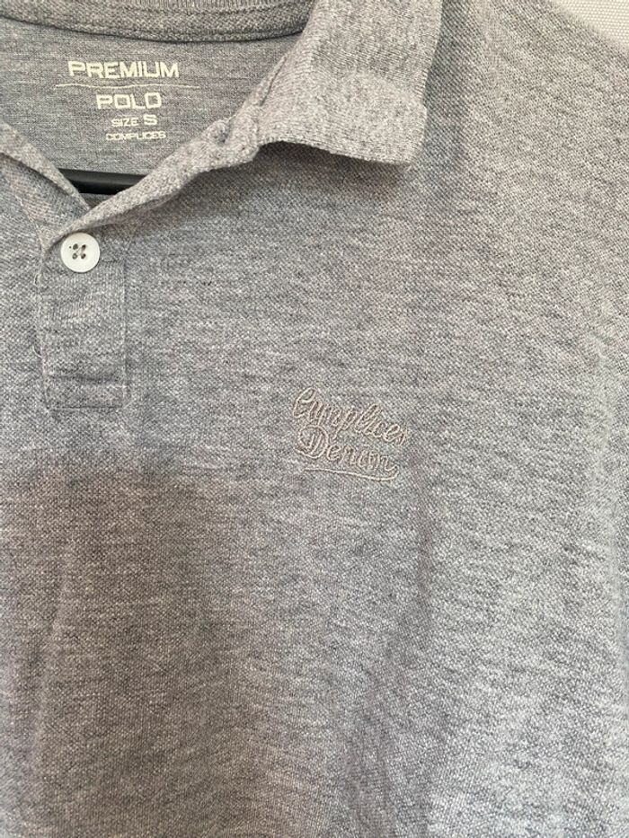 Polo uni gris homme • Taille S • Complices - photo numéro 4