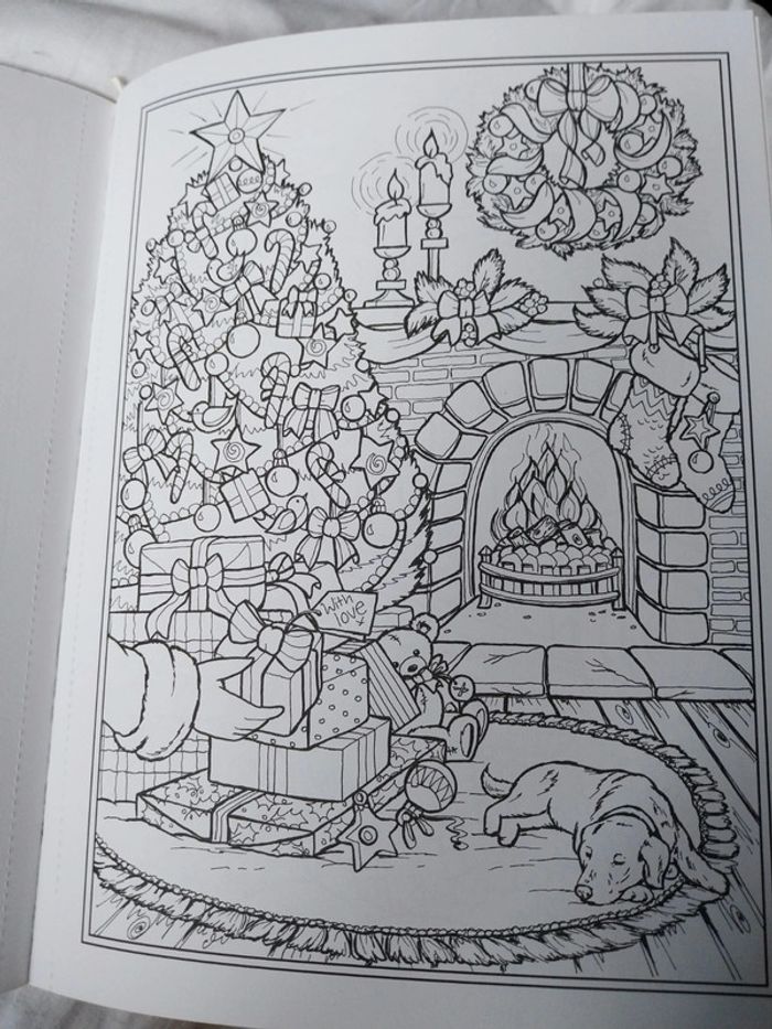 Livre à colorier enchantée christmas de Teresa goodridge - photo numéro 2