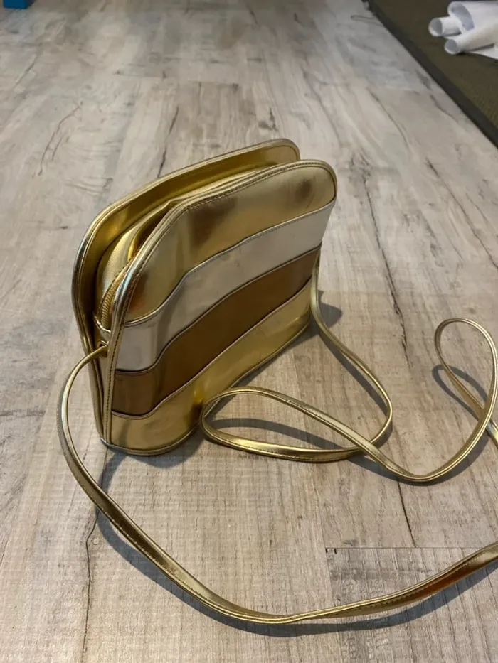 Sac bandoulière doré - photo numéro 6