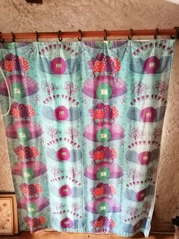 rideau coloré opaque