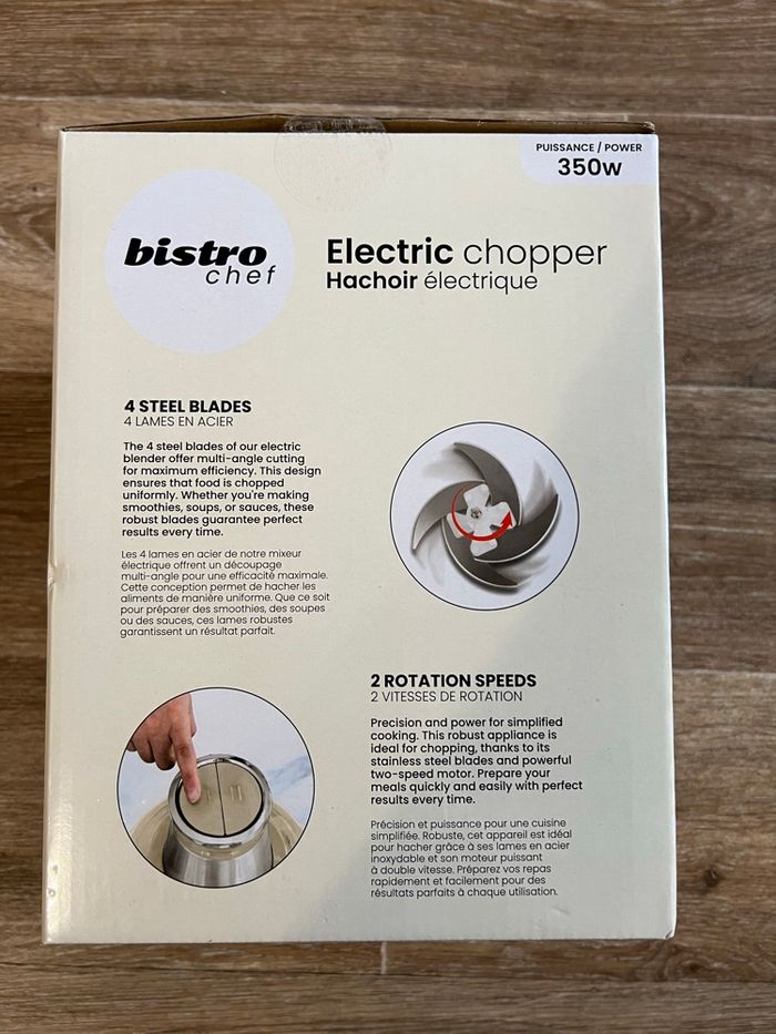 Hachoir électrique Bistro Chef 350W - photo numéro 4