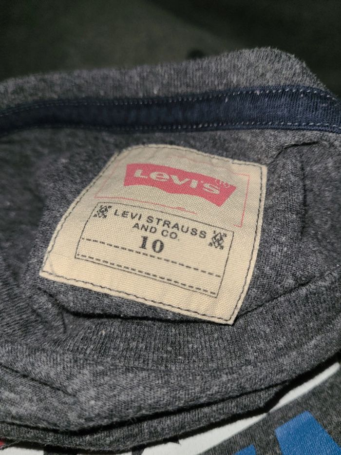Tee-shirt gris foncé ML Levi's 10 ans - photo numéro 3