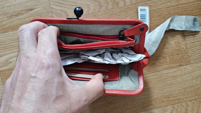 Aunts Uncles Sac a main cuir véritable Grandema's Whoopie pie Luxury Club Rose Rouge - photo numéro 3