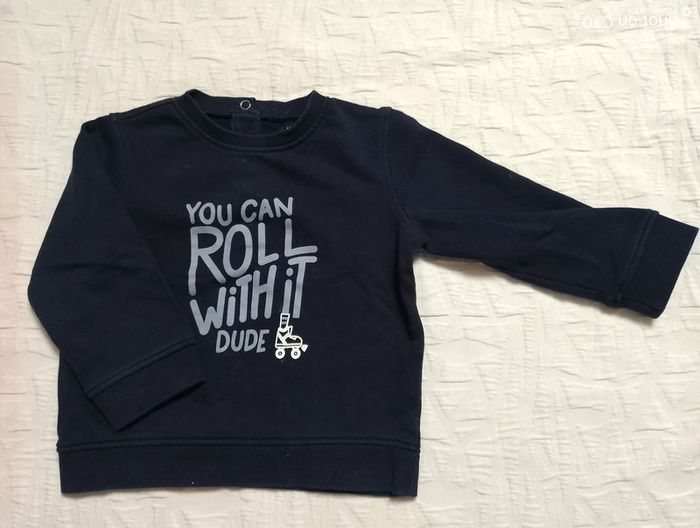 Kiabi pull sweat bleu marine 24 mois