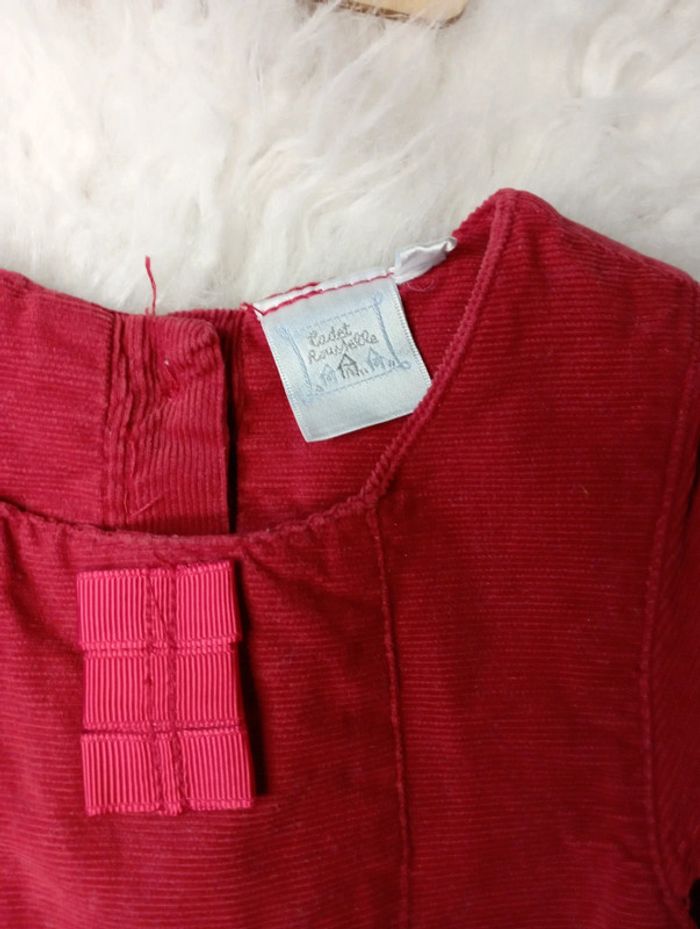 Robe velour rouge 18m - photo numéro 4