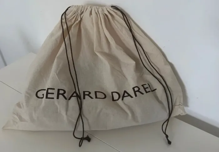 Gerard Darel, sac à main en cuir beige, femme - photo numéro 6
