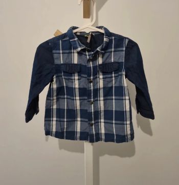 Chemise carreaux bébé garçon 9 mois Orchestra  Très bon état