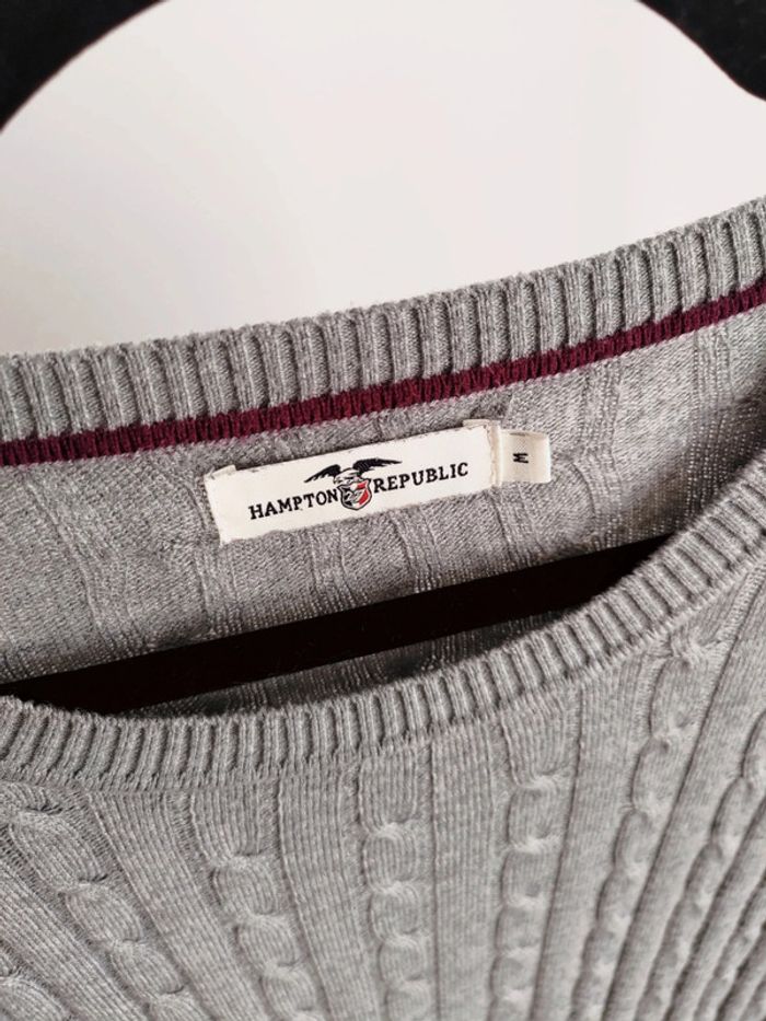 Hampton Republic pull gris M - photo numéro 4