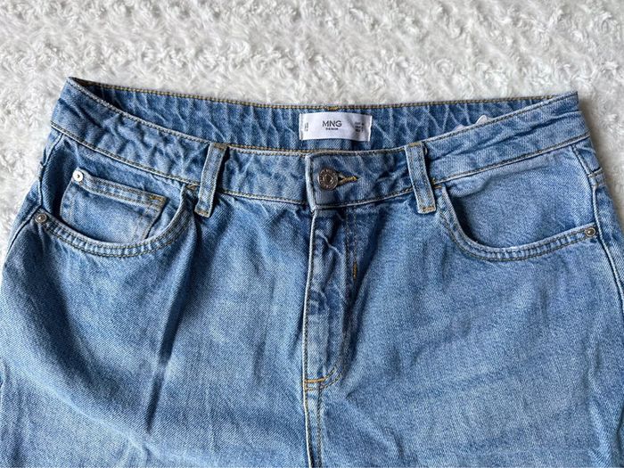 Jean taille haute bleu fonce taille 40 - photo numéro 2