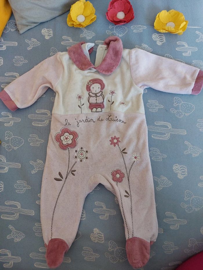 Pyjama grenouillère velours