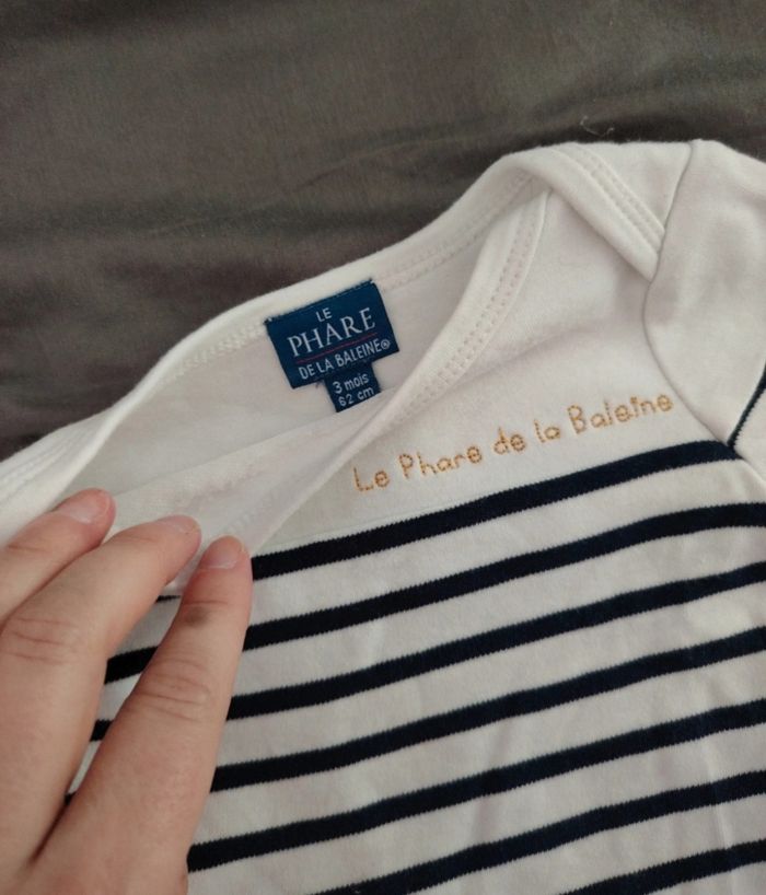 Tee shirt manches longues marinière - photo numéro 2