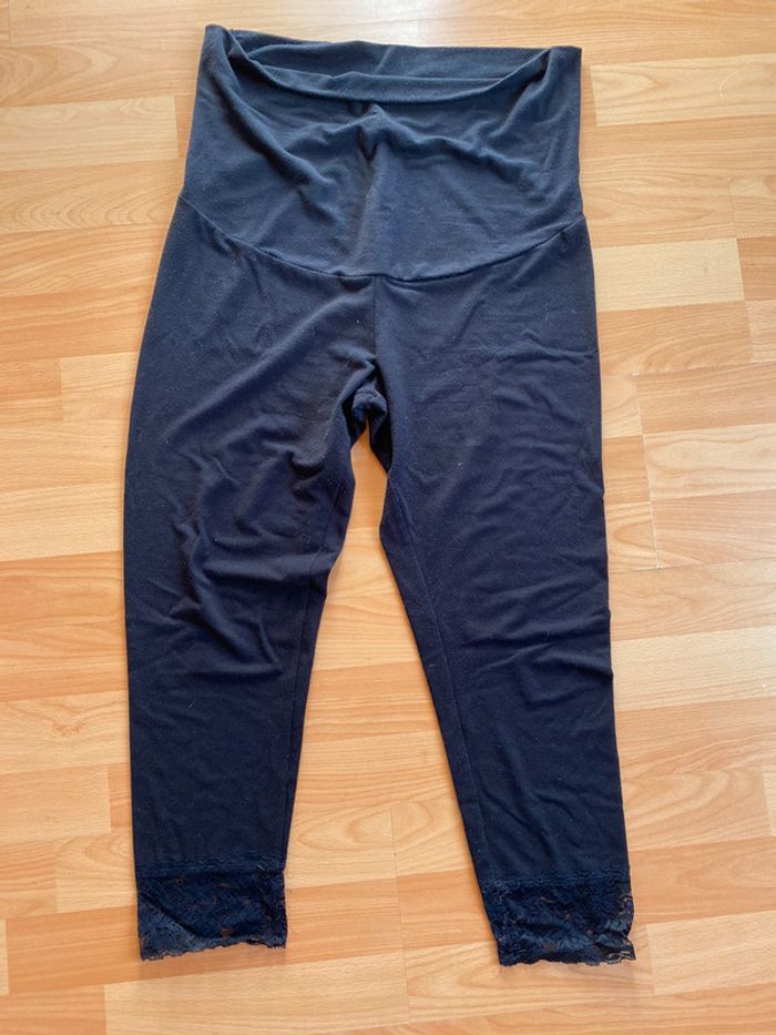 Legging grossesse dentelle