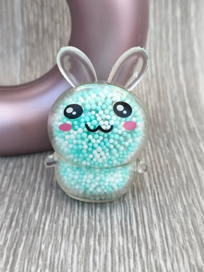 Boule lapin anti stress avec billes