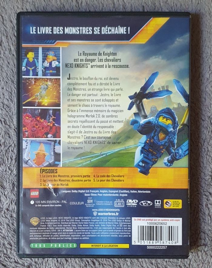 DVD pour enfants "LEGO, Nexo Knights" - Saison 1 Volume 1 / WarnerBros - photo numéro 2