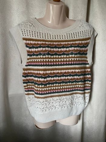 Pull sans manche jacquard 40 Promod