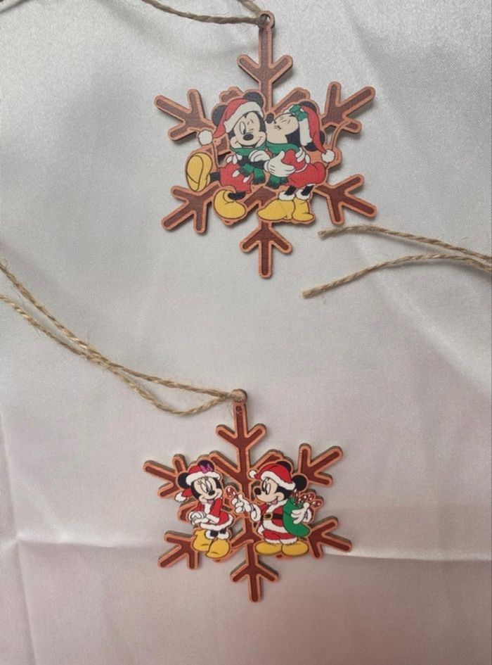 Boules Noël 2D Mickey flocon de neige - photo numéro 3