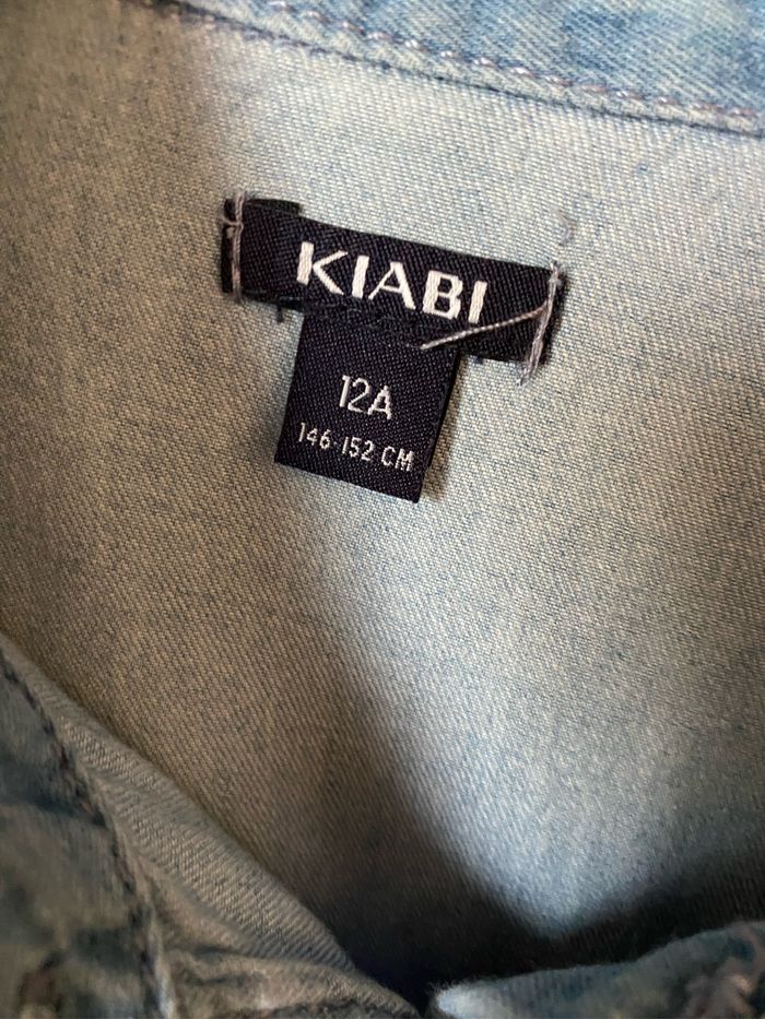 Chemise en jeans fille à fermeture pressions nacrés 12 ans kiabi - photo numéro 5