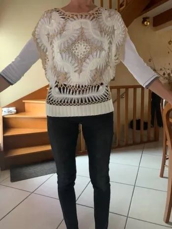Haut femme crochet tricot
