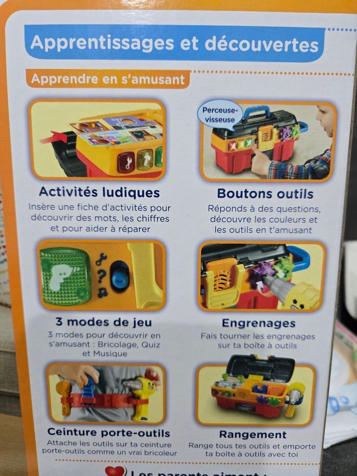 Vtech neuf boite à outils interactive pour apprendre en jouant - photo numéro 7