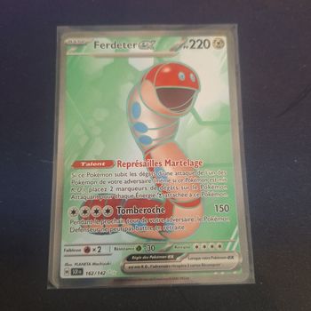 Carte Pokémon : Ferdeter EX 162/142 - SCR Couronne Stellaire - FA - NEUF - FR