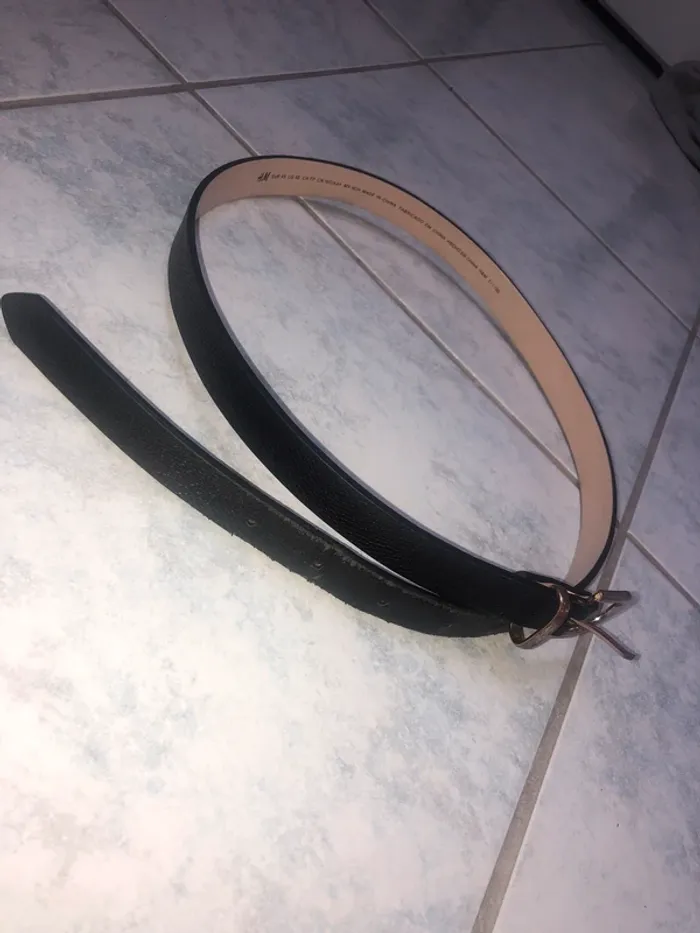 ceinture noire et or hm taille xs