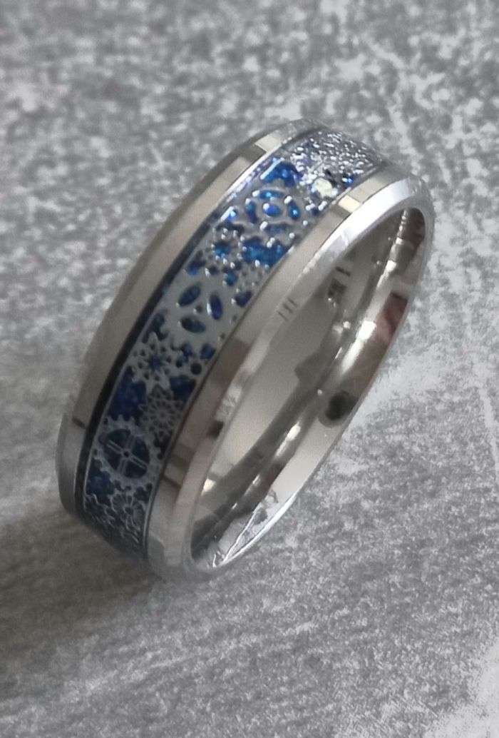 Bague homme engrenages