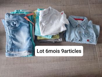 Lot de 9 articles en 6mois