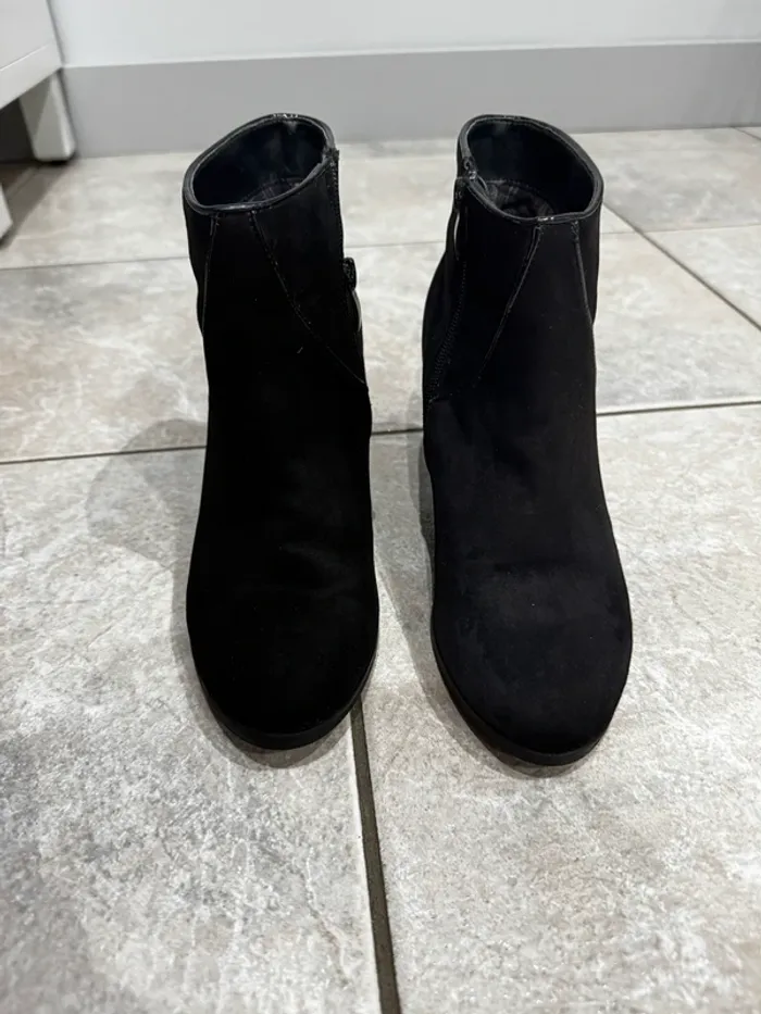 Bottines noires daim 37 - photo numéro 3