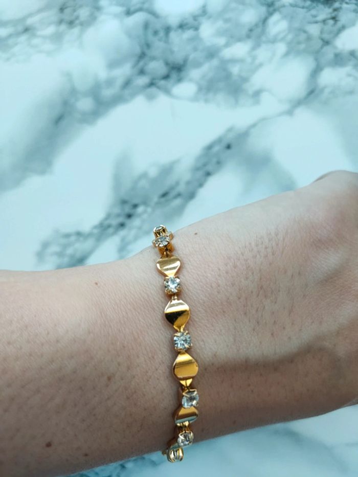 Bracelet vintage doré - photo numéro 6