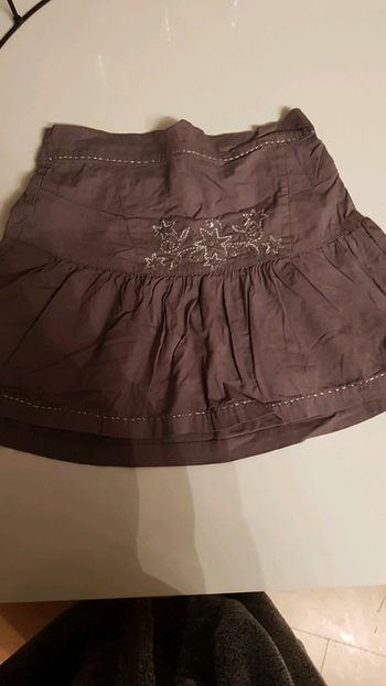 Jupe enfant taupe