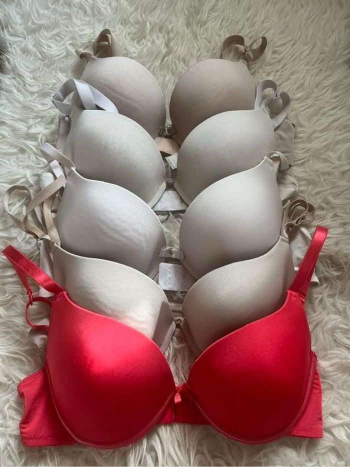 Lot 5 soutien gorge à coques fille ado 85D BE 👙 - photo numéro 2