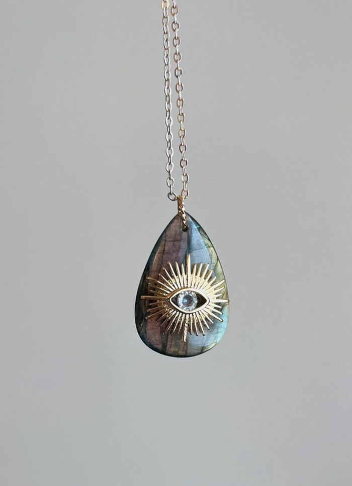 Sautoir talisman Labradorite protectrice - photo numéro 4