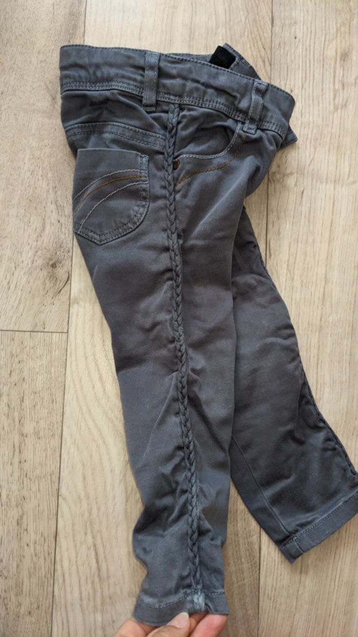Jean slim gris foncé Catimini 12-18 Mois
