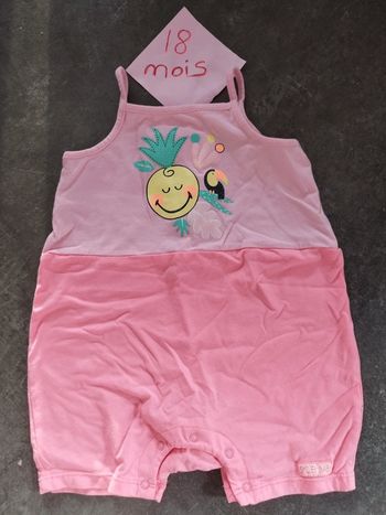 Barboteuse smiley 18 mois