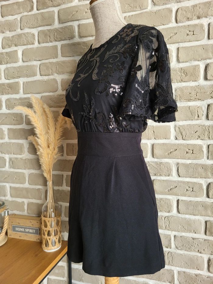 Magnifique combishort noire à sequins Etam - Neuve - photo numéro 11